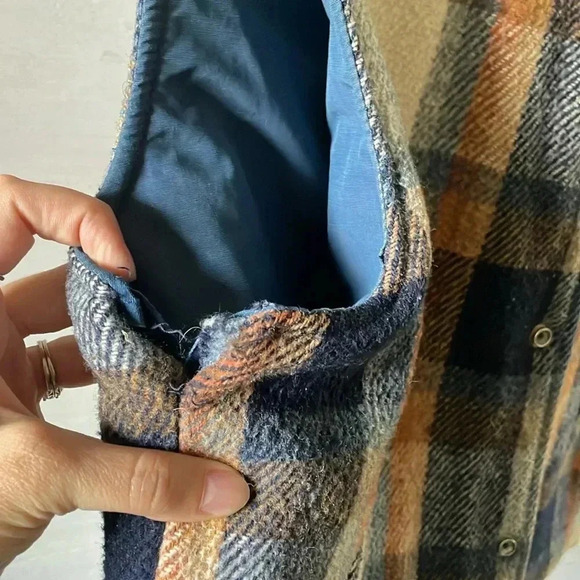 Vintage Weatherguard by Shane Reversible Vest Plaid Wool Cotton Outdoor Y2K - Picture 5 of 15